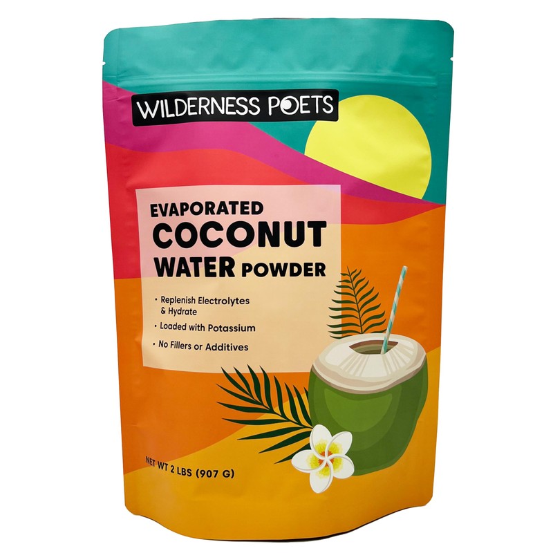 Wilderness Poets, 100% Evaporated Coconut Water Powder - No Maltodextrin,