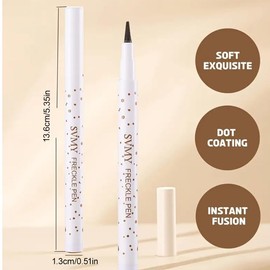 EYVRPAU 2 Farben Pen, lebensechte Sommersprossen Makeup Stift, Wasserdicht, Langanhaltende, Weiche Punkte Sopt Stift, für mühelose Sunkissed Makeup