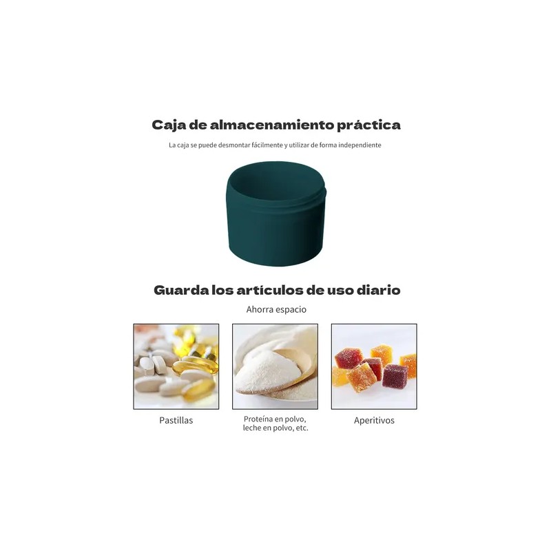 Shaker Mezclador Awvuq 700ml Verde Con Filtro Proteína Gimnasio Libre