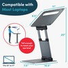 Ergonomic Laptop Stand For Desk, Adjustable Height Up To 20",