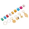 Dreadlocks Jewelry Hair Braiding Beads Alloy Dreadlocks Cuff Ring Hair