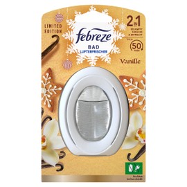 Febreze Bathroom Air Freshener Vanilla Fragrance Plug for Continuous Odour Fighting and Prevention