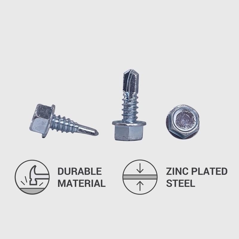 Pack of 50 DIN 7504K Galvanised Steel 6.3 x 19