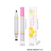 Erinde 2pc Natural Freckle Eyeliner Pen, 2 in 1 Liquid