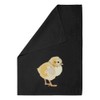 Azeeda 'Easter Chick' Black Cotton Tea Towel/Dish Cloth (TW00046470)