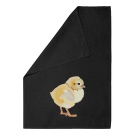 Azeeda 'Easter Chick' Black Cotton Tea Towel/Dish Cloth (TW00046470)