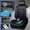 CAR PASS 3D Foam PU Leather Car Seat Covers, Universal
