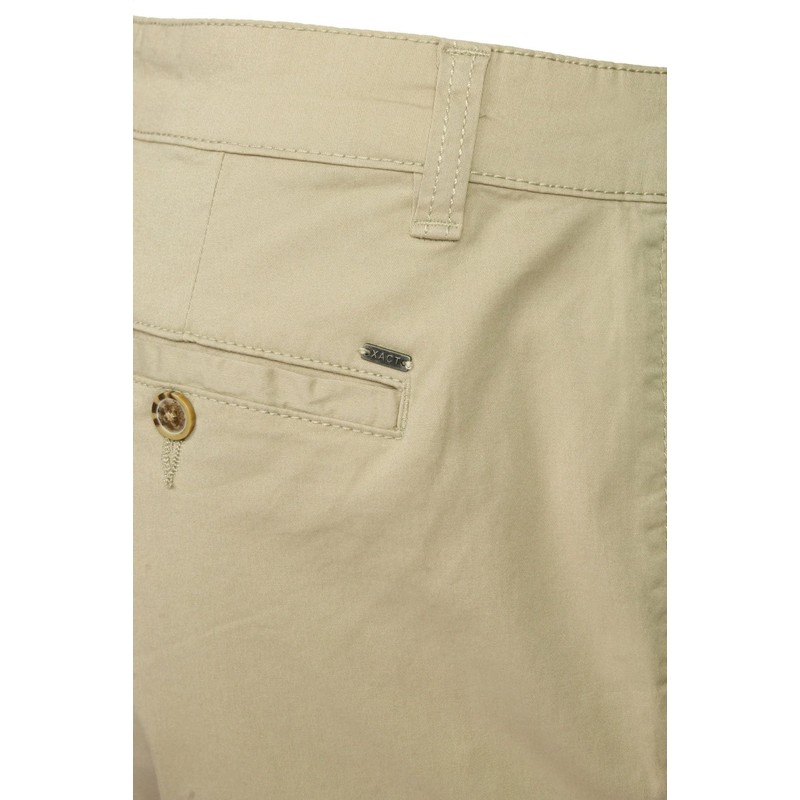 Xact Men's Stretch Cotton Chino Shorts - Regular Fit, stone