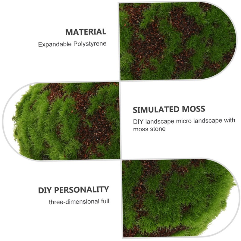 STOBOK 1pc Fake Moss Ball for Decor Simulated Moss Stone