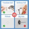 [60 Pack] Concrete Wall Hooks - PinCute Wall Picture Hangers