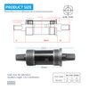 Hoypeyfiy BB-UN26 Square Taper Bottom Bracket 68 * 123/127 /