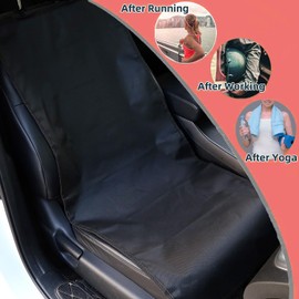 DEEUCHIS Front Dog Car Seat Cover, Car Seat Covers for Shih Tzus, Yorkies, Maltipoos, Maltese, Anti-Dirty, Nonslip Car Seat Protector for MPV SUV Sedan, Anti-Scratch