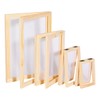 Worown 4 Sizes 2 in 1 Wooden Paper Making Screen,