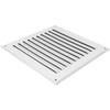 HVAC OV 8" x 8" Inch (Grille Dimensions) White Stainless