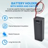 SDTC Tech 1 x 1.5V AA Battery Holder with Wires,