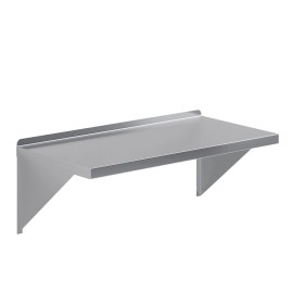 AmGood 18" Width x 36" Length | Stainless Steel Wall Shelf | Square Edge