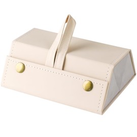 Sunglasses Travel Case, Foldable Eyeglasses Case with 3 Slots,Portable Multiple Glasses Cases for Women Men Girls (Off-white)