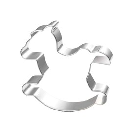 WJSYSHOP Baby Rocking Horse Cookie Cutter Stainless Steel