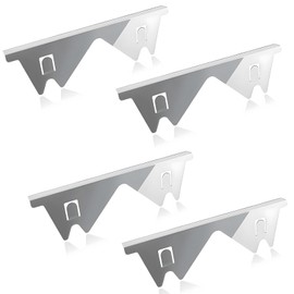 COWANIEE 4 Pcs Stove Gap Cover Stainless Steel,14.17 to 28.3in Retractable Cooker Gap Filler Between Stove and Counter Edge Gap Cover