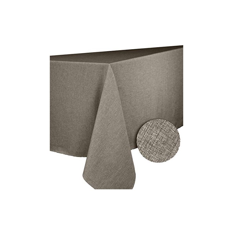 CALITEX Bromine 3372360505523 Rectangular Tablecloth Polyester Taupe