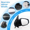 Black Right Passenger Side Mirror Replacement For Toyota Tacoma 2016-2022-Power