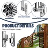 ZZBUY 4 pcs Heavy Duty Gate Hinges for Wooden Gate