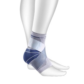 Bauerfeind - MalleoTrain S - Ankle Brace - The Ankle Support You Need Doing Physical Activity - Left Foot - Size 1 - Color Titanium
