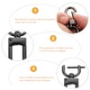 DACUAN 4pcs Metal Bolt Snap Buckles D Ring Swivel Lobster