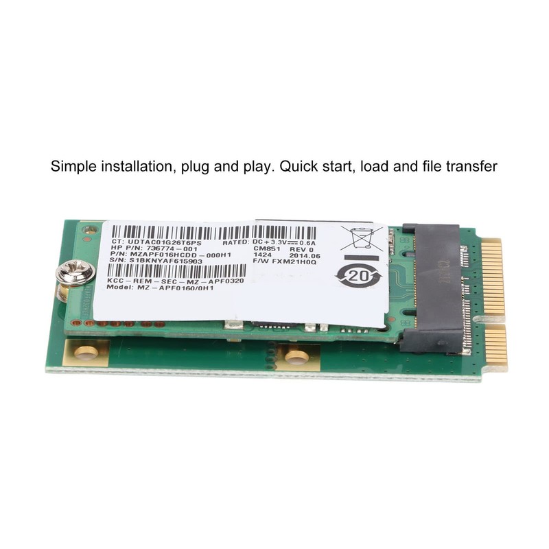 M.2 Hard Drive, 16GB MSATA Adapter Card with High Capacity,