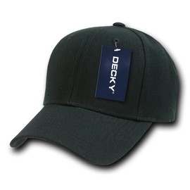 DECKY Fitted Cap, Black, 7 1/4