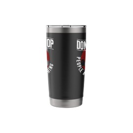 Running Runner Half Marathon Watching Spectator Vintage Stainless Steel Insulated Tumbler