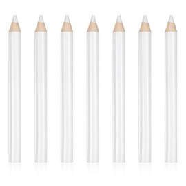 7PCS Fabric Pencils for Sewing, White Fabric Marking Pencils Sewing Marker Tailors Chalk for Fabrics Wipe Quilting Fabrics Pencil for Dressmakers Sewings DIY Crafts (8.5 cm)
