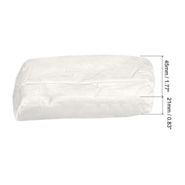 sourcing map Repair Sealing Clay 45 x 21mm Mending Mud Waterproof for Air Conditioning Hole Pipe Connection, White Pack of 4