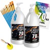 White Acrylic Paint 140oz, Acrylic Paint White for Multi Surface,