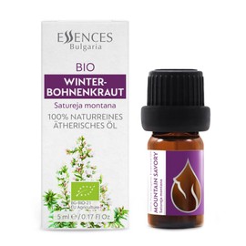 Essences Bulgaria Organic Mountain Savory Essential Oil 1/6 Fl Oz | 5ml | Satureja Montana | 100% Pure and Natural | Undiluted | Therapeutic Grade | Family Owned Farm | Steam-Distilled | Non-GMO