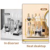 QTTCMY 2 Tier Bathroom Cabinet Countertop Organizer Perfume Lipstick Makeup