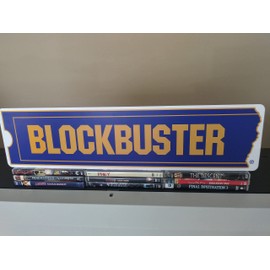 Sign Blockbuster Aluminum Display 6" x 24"