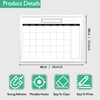 DumanAsen Calendar Whiteboard, 12" x 16" Wood Frame Magnetic Monthly