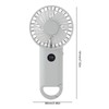 Handheld Fan Multifunction 100 Levels Stepless Speed Intelligent Digital Display