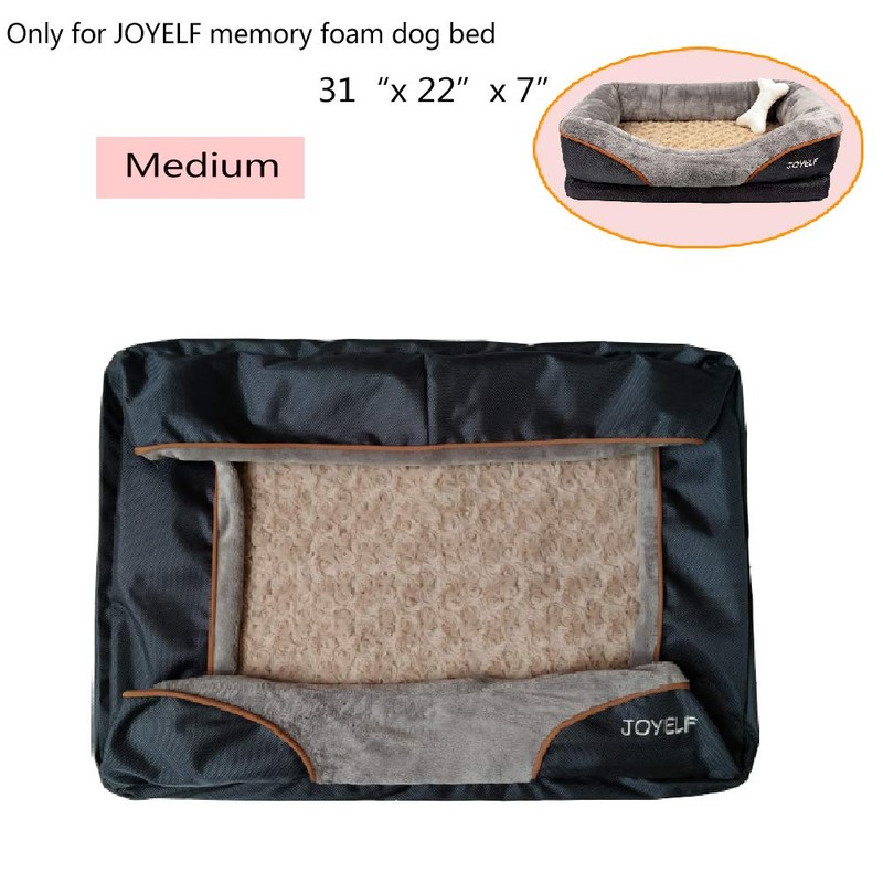 JOYELF Medium Memory Foam Dog Bed Replacement Cover for 78