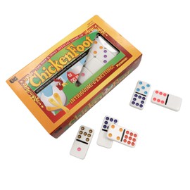 University Games, ChickenFoot Double 9 Color Dot Professional Size Dominoes for 1 to 8 Players Ages 6 and up