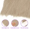 DMiotech 14"x14" Light Brown Faux Fur Square Fabric, Fluffy Faux