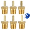 Breezliy 6 PCS Solid Brass Air Hose Fitting 1/8 Hose