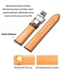 Moran Genuine Leather Watch Band, Quick Release, Polished, Deployment Buckle,