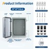 Waterproof Distribution Box IP66, Surface-Mounted Distribution Box with Combination Lock,