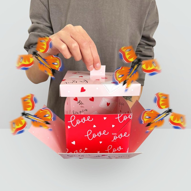 FETTIPOP DIY Gift Box Butterfly Explosion (Love) 8.5 x 14