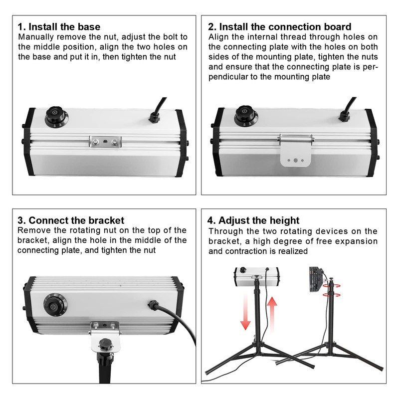 DATOUBOSS Infrared Paint Curing lamp 2000W Shortwave Infrared Paint Dryer