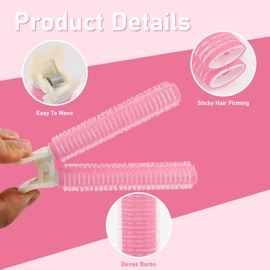 Volumising Hair Root Clips, Natural Fluffy Hair Rollers Clips for Women Girls, Hair Volume Clip for DIY Hair Curler Styling (5Pcs Pink)