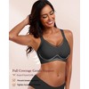 HORISUN Wireless Push Up Bras Comfortable Seamless Supportive Bras Full