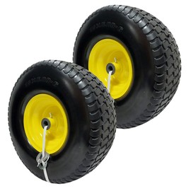 Proven Part 2-Pack Foam Filled Tires and Rims 15x6-6 For John Deere E130, E140, E150, E160, L100